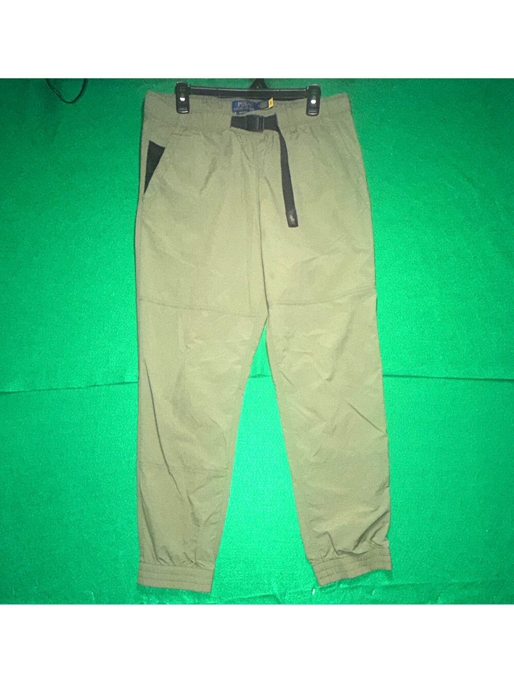 Polo Ralph Lauren Performance Nylon Climbing Hiking Pants Mens Size M Olive